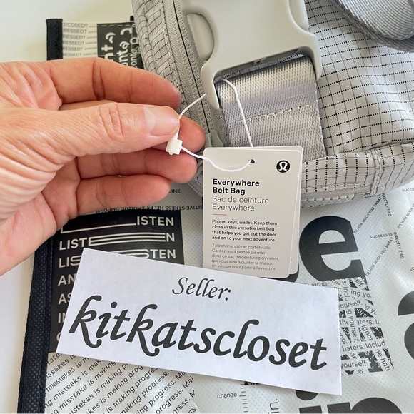 🆕 1L SEAL/GRAPHITE GREY - NWT lululemon everywhere belt bag EBB - Picture 7 of 12